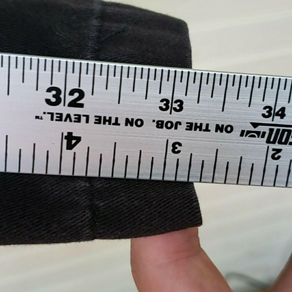 Savane Pants Mens 36x32 Black Pleated Chino Classic Fit Cotton Casual Slacks - Picture 5 of 9